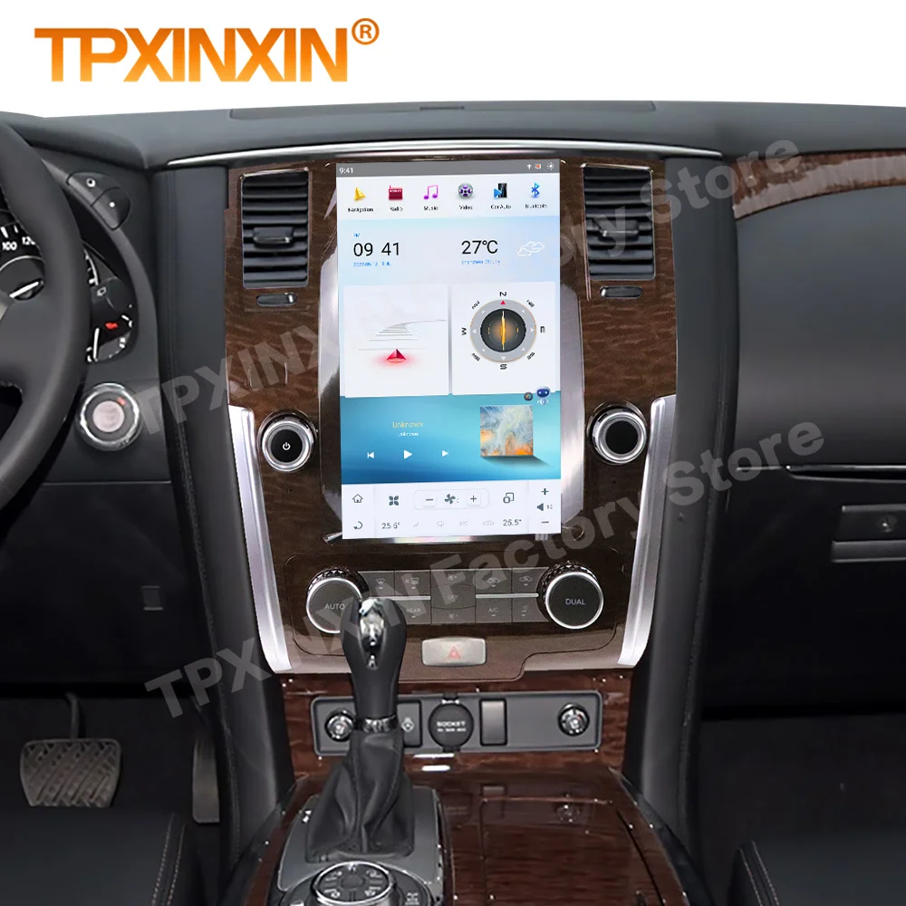 Qualcomm Android 11 Tesl- Multimedia Stereo For Nissan Patrol 2010 2011 2012 2013 2014 2015 2016 2017 GPS Navigation Head Unit