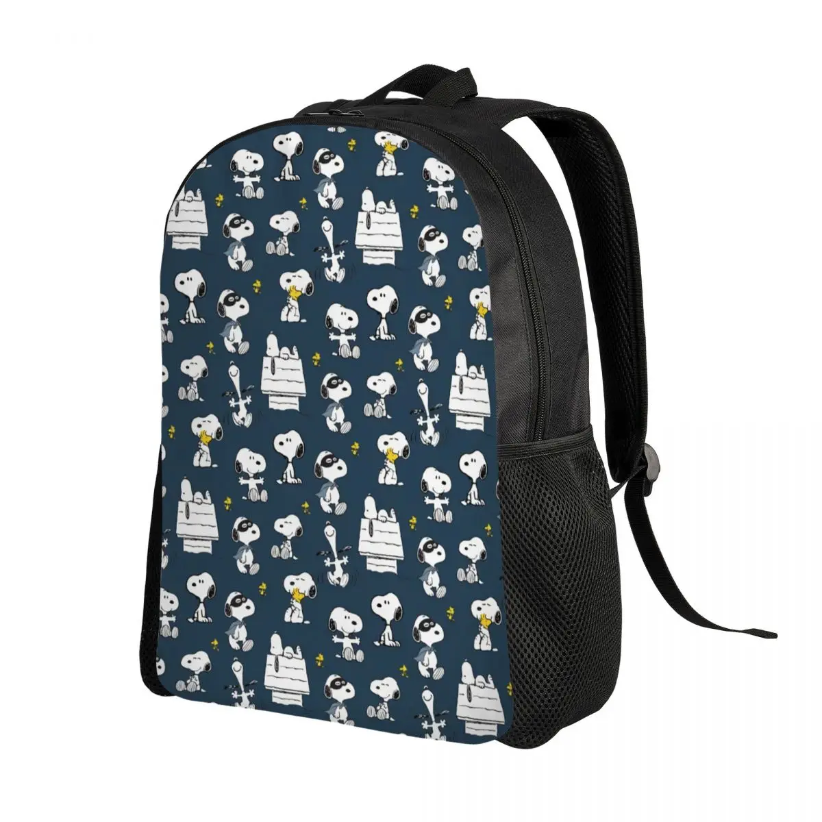 Custom S-Snoopys Cartoon Pattern Laptop Backpack Men Women Fashion Bookbag for College School Student Bags