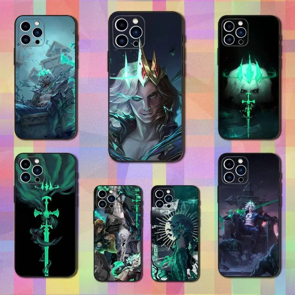 

Hot Game L-LOL V-Viego Phone Case For iPhone 16,15,14,13,12,11 Plus,Pro Max,XS,X,XR,SE,Mini,8,7,Soft Silicone Black Cover