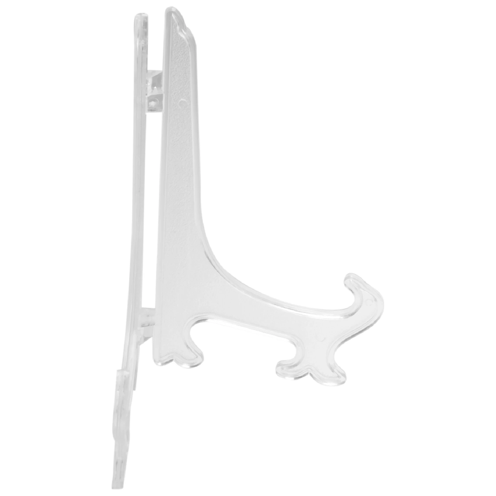 Transparent 7" Display Easel Stand Plate Bowl Picture Frame Photo Pedestal Holder