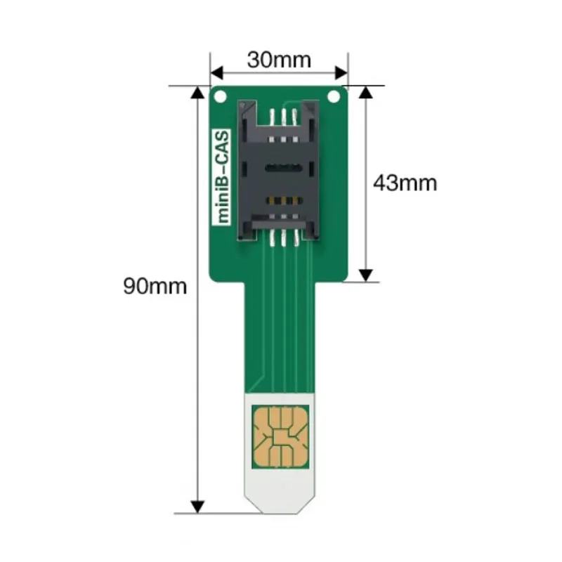 Universal Hybrid Dual Card Slot Adapter MiniB-CAS Compact Digital TV Card for All Double SIM Android Cell Phone Swap Card