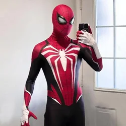 Black PS5 Advanced Spiderman Costume Cosplay 3D Printed Spandex Superhero Spidey Boys Halloween Costume Spider Bodysuits Adult