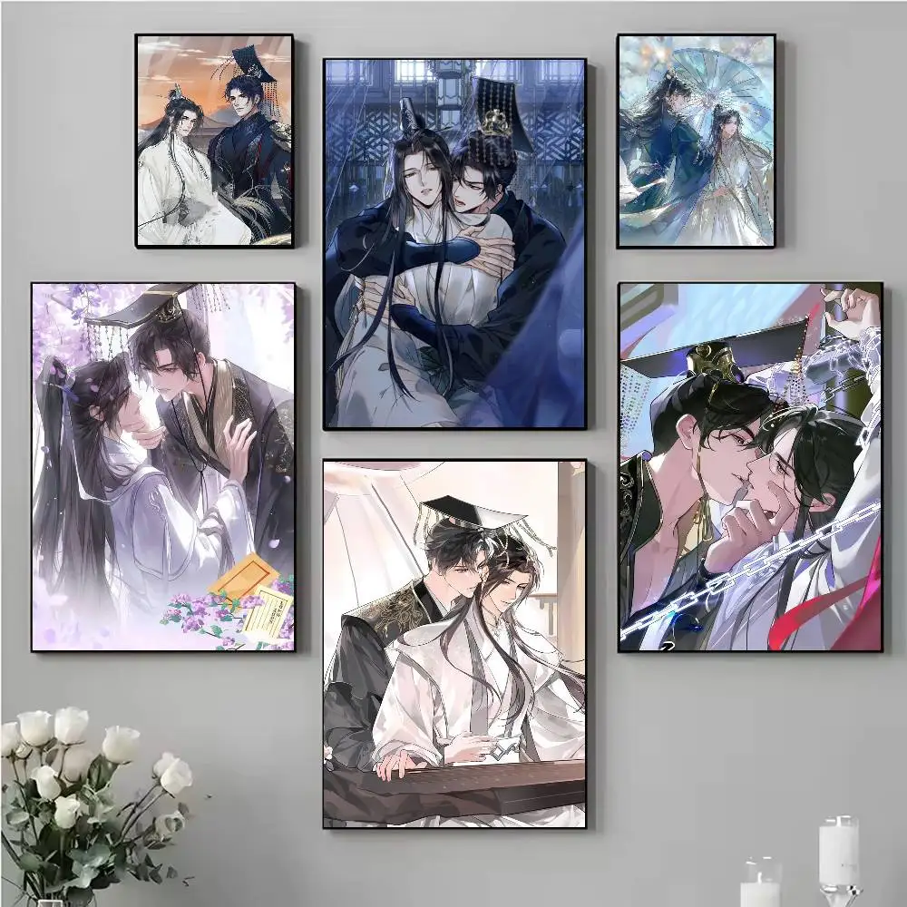 

The Husky And His White Cat Shizun Poster HD Self Adhesive Waterproof Wall Art Ideal for Home Office Dorm Gift