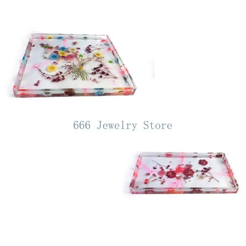 قالب سيليكون F2TD DIY لعلاج راتنج حاوية علبة مستطيل