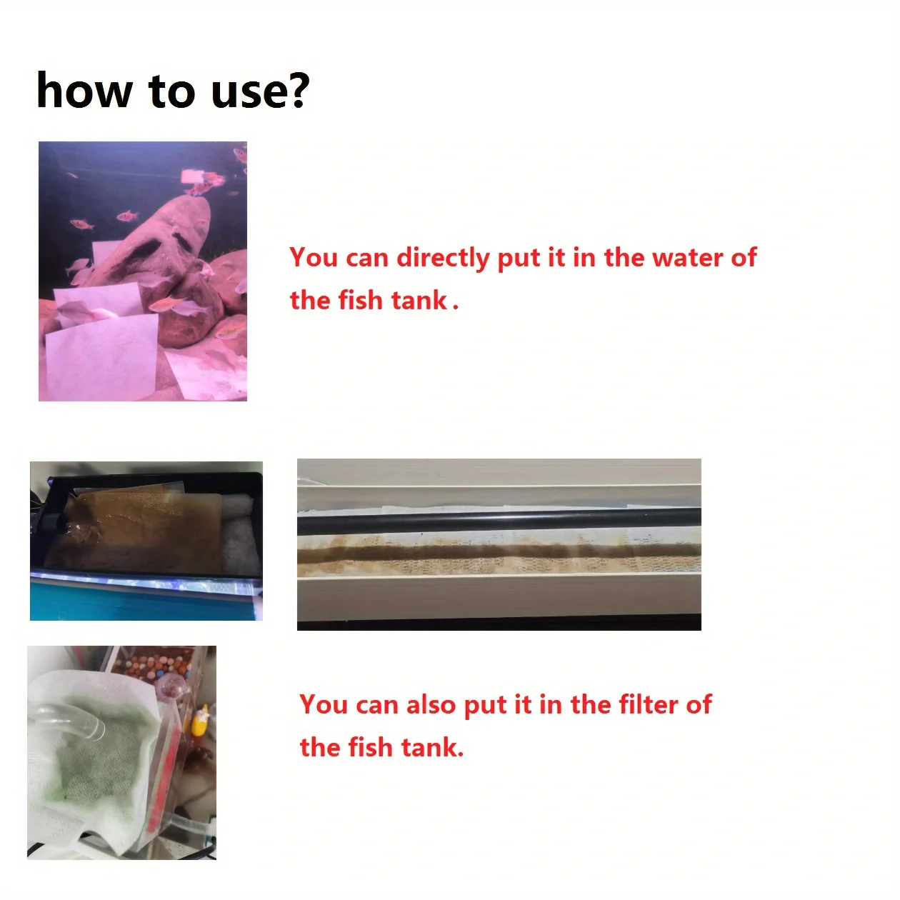 إسفنجة قطنية بفلتر فائق لمرشح حوض السمك لإزالة ألوان مقشدة رغوة القطن الحيوي #2