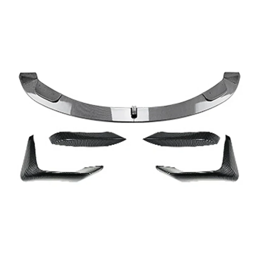 Front Bumper Lip Spoiler Splitter For BMW 3Series 4Series M3 M4 F80 F81 F82 F83 2015-2020 Tuning Body kits ABS Glossy black