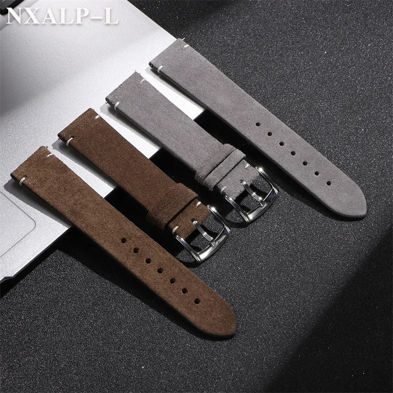 لينة الجلد المدبوغ جلد طبيعي حزام الساعات 20 مللي متر 22 مللي متر اليدوية خياطة جلد البقر حزام ساعة اليد لأوميغا ل Seiko ساعة ذكية معصمه
