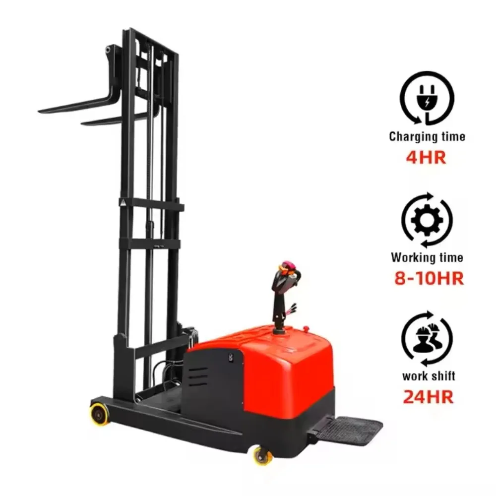 Globally Popular Forklift for Distribution Centers with Adjustable Height and Drive Motor.