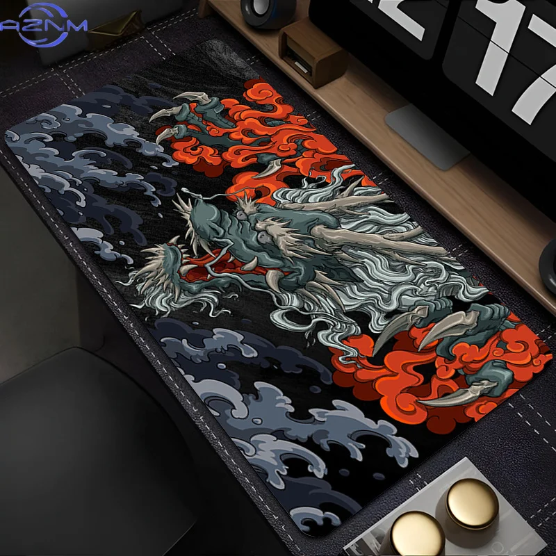 Mouse Pad Computer Office Game Table Mats Rubber Anti-slip Gaming Keyboard Pad Space Galaxy Cool Dragon Mousepads Long Desk Mats