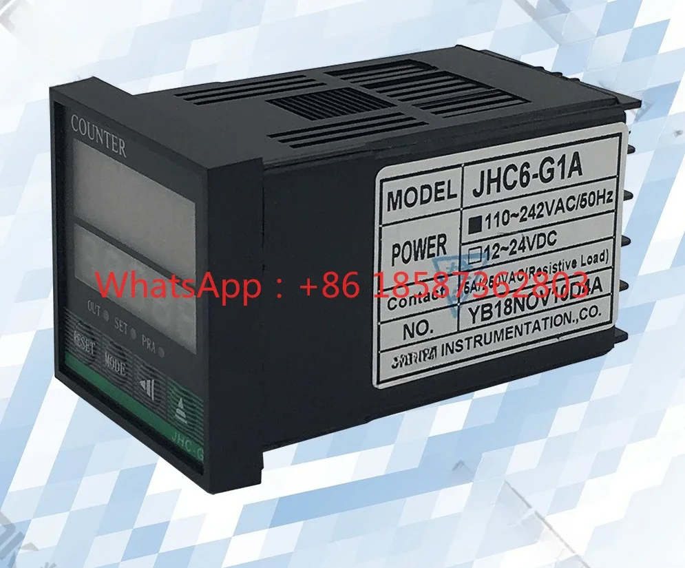 JHC6-G1A intelligent LED digital display double row preset counter, meter meter, counting switch
