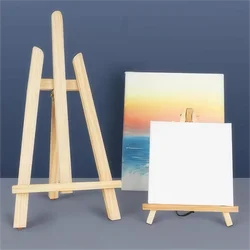 Wood Artist Tripod Painting Easel with Drawing Board Pigment Display Holder Desktop Painting Table Name Card Stand Display Holde