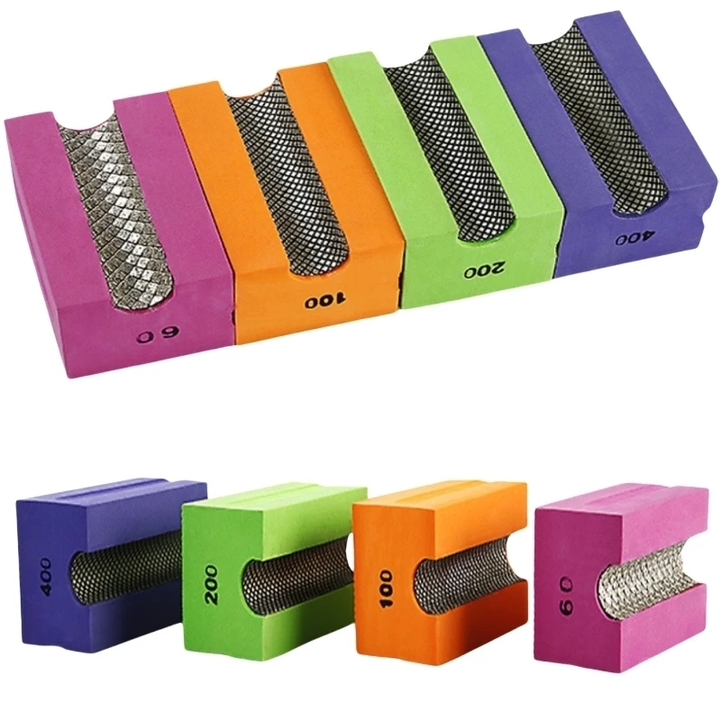 

Polishing Diamond Hand Polishing Pads 60-400Grit Abrasive Block for Glass Tile Marble Stone Edge Polishing Wet Dry Sanding Tool