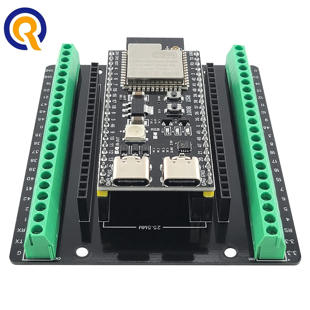 ESP32 S3 Development Board with Expansion Adapter Kit IPEX 2.4G Wifi BT Module MCU ESP32-S3WROOM1 N16R8 44Pin Type-C ESP32-S3