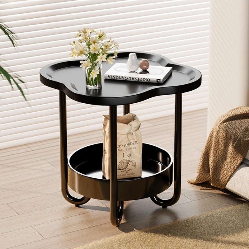 كريم طاولة جانبية صغيرة طاولة القهوة بسيطة الحديثة غرفة المعيشة أريكة طاولة صغيرة موضة شخصية شرفة اللوح الأمامي الزاوية