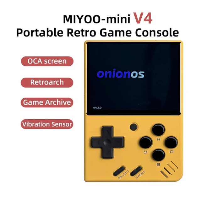 Miyoo Mini v2 v3 UPGRADED - OnionOS - Transparent Blue - purchases 64GB SD 9000+ Games!