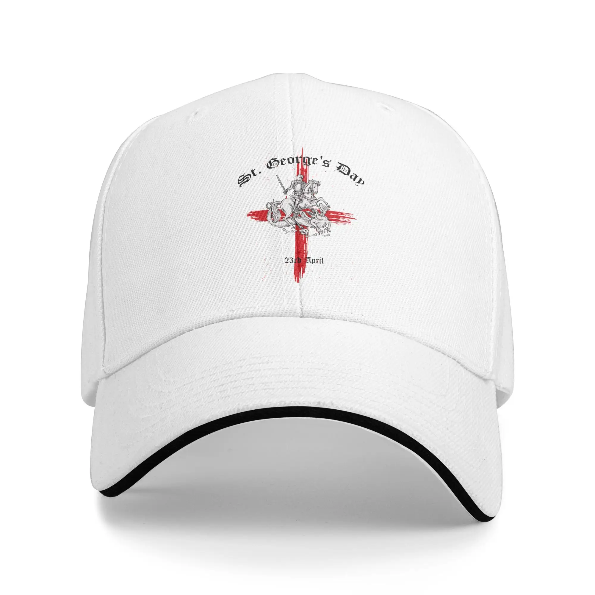 

England St George's Day Sun Baseball Cap Summer Streetwear Hip Hop Hats For Unisex Men Hunting Camping Baseball Caps