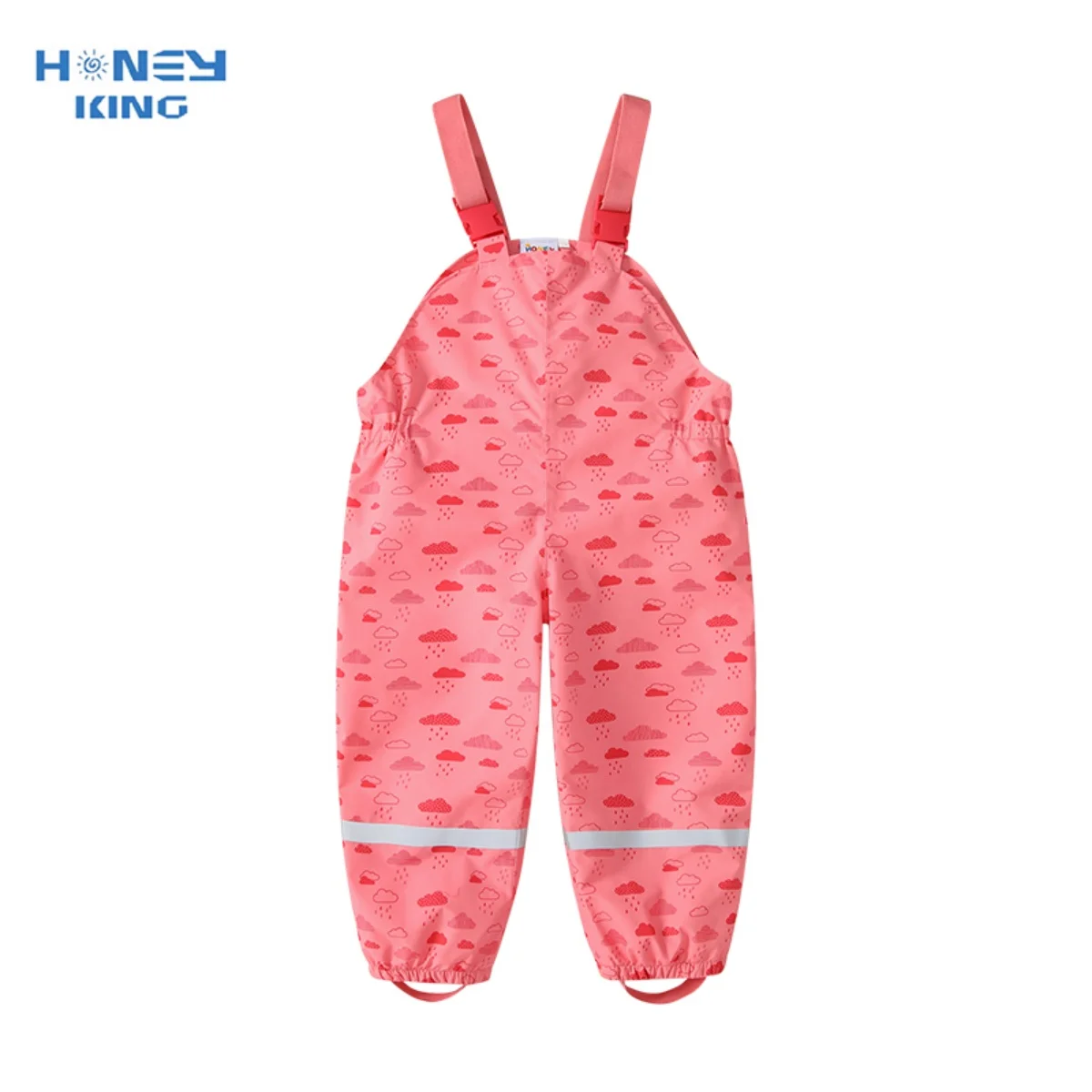 HONEYKING Children Waterproof Rain Pants Baby Jumpsuits Girls Overalls Pants Fashion Kids Overalls