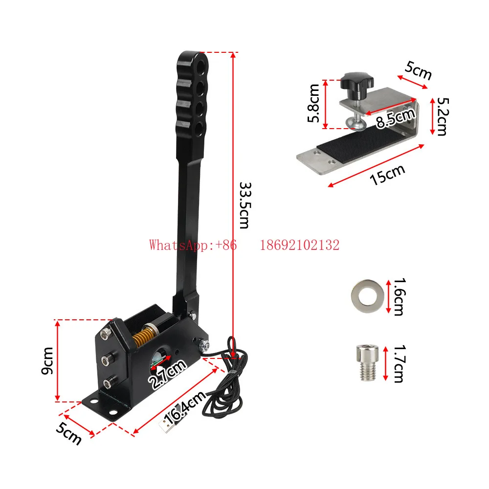 

Factory Wholesale for Racing G25 G27 G29 T500 USB Drive-Free PC Linear Gaming Handbrake