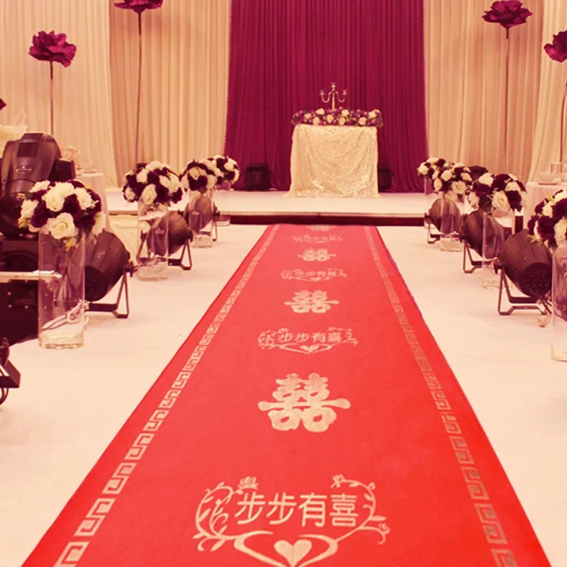 Wedding carpet opening disposable non-slip thickened non-woven fabric