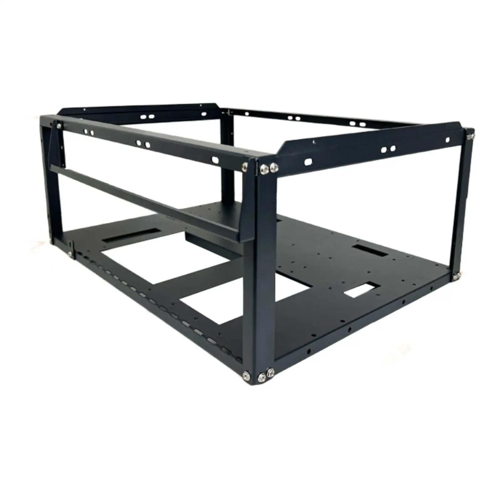 Custodia per computer da gioco fai-da-te Acciaio portatile Buona dissipazione del calore Rack per telaio aperto Supporto impilabile Accessori professionali Utilità