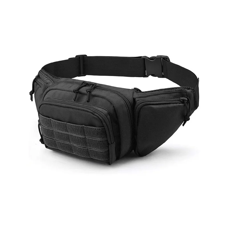 Sac de taille tactique de grande capacité pour hommes, sac banane réglable en Nylon, fixation Invisible pour la randonnée, le sport, le rangement des outils téléphoniques