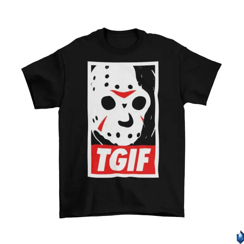 TGIF Jason Vorhees T-Shirt Unisex Adult Horror Freddy Jason Halloween Sizes 2022