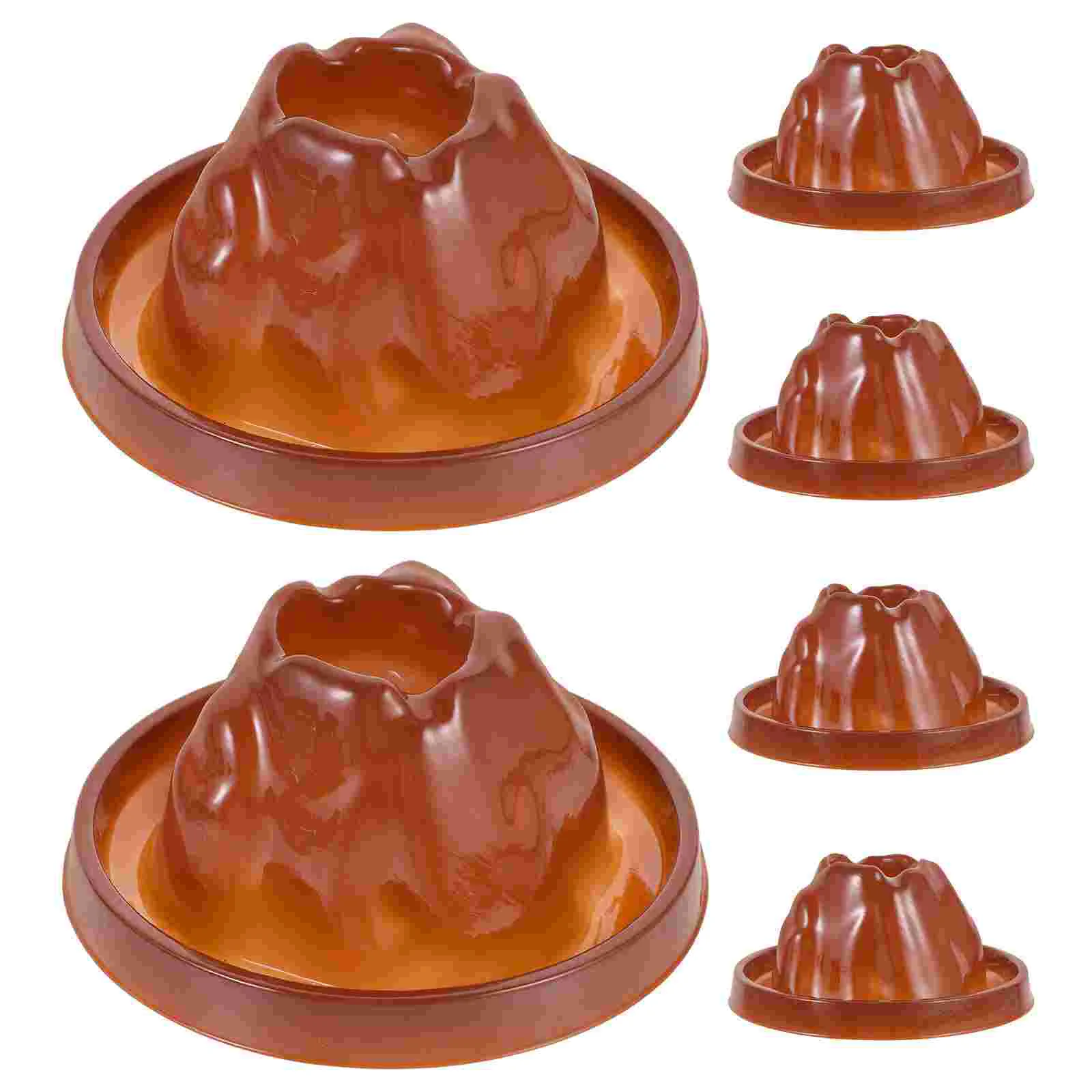 

6 Pcs Volcano Experiment Kit Model DIY Shell Science Models Plastic Lab Experiments Prop for