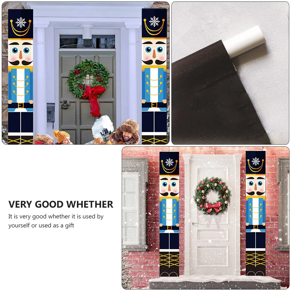 

Christmas Bright Party Walnut Soldier Home Christmas Couplets Office Gifts Families Door Decor Festival Couplets