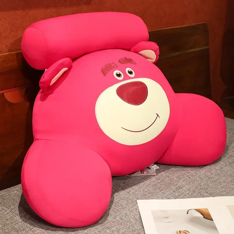 Disney Cartoon Lotso Winnie the Pooh Ice Silk Fabric Doll Throw Pillow Sleeping Cushion Waist Protection Creative Birthday Gifts