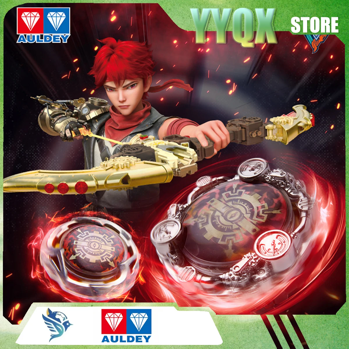 

AULDEY 2026 New King Of Warrior: Hurricane Fighting Soul Top Toy Boy Periphery Collection Gift Cartoon Surprise Competition Suit