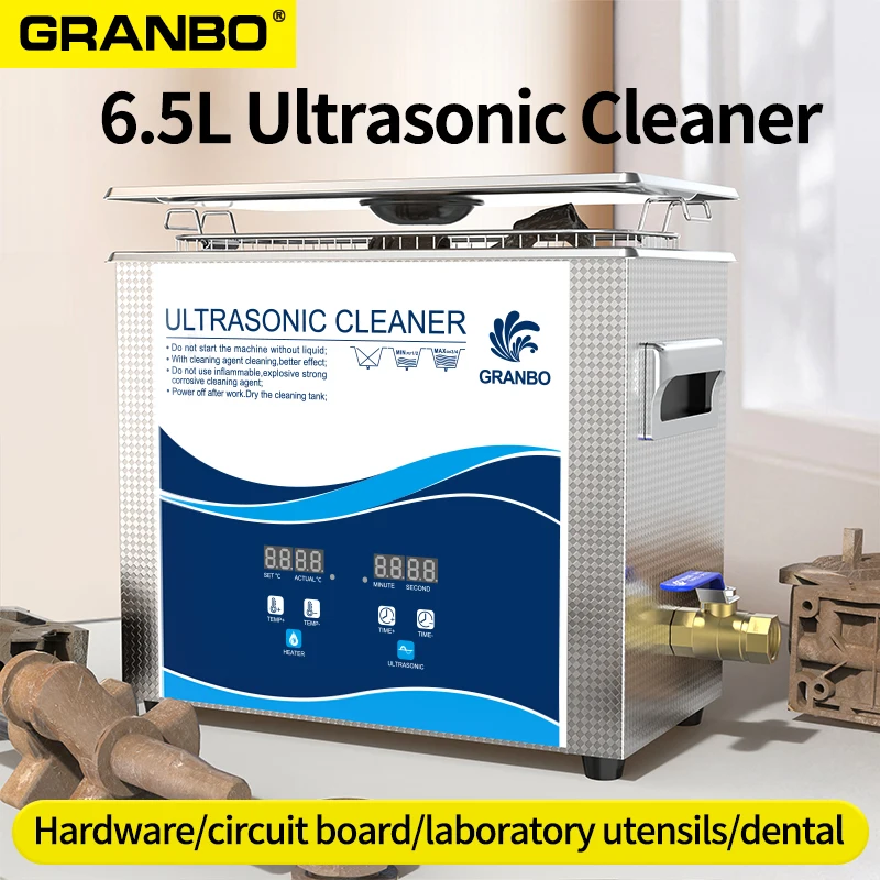 Industrial Ultrasonic Cleaner 6L DIGITAL Heating Control 180W Stainless Steel Bath Ultrasonic Washing Tattoo Nail Tools Dental
