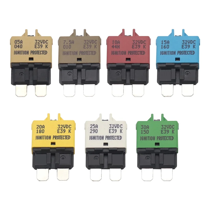 

AM-1SET для морских лодок, грузовиков на колесах, автомобилей с ручным сбросом, предохранитель лезвия, 3A, 5A, 7,5A, 10A, 15A, 20A, 25A, 30A, смешанный