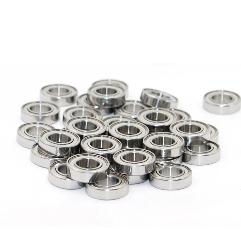 Rolamentos de esferas diminutos blindados dobro, rolamento do metal, MR85 ZZ, MR83, MR84, MR95, MR104, MR105, MR117, 10 Pcs