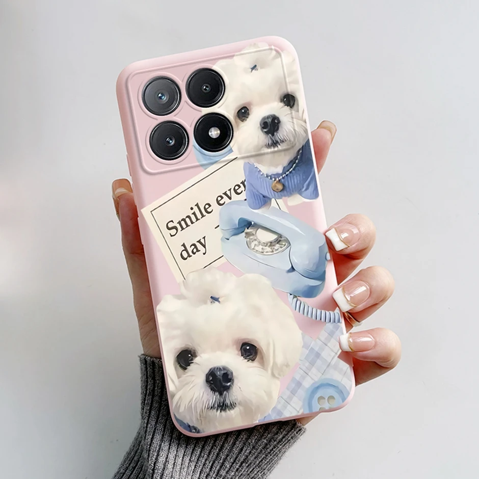 Sweet Soft Silicone Phone Case  For Xiaomi Poco X6 Pro 5G Fashion Cartoon Novel Style Case  For Xiaomi Poco X6 Pro 5G Covers