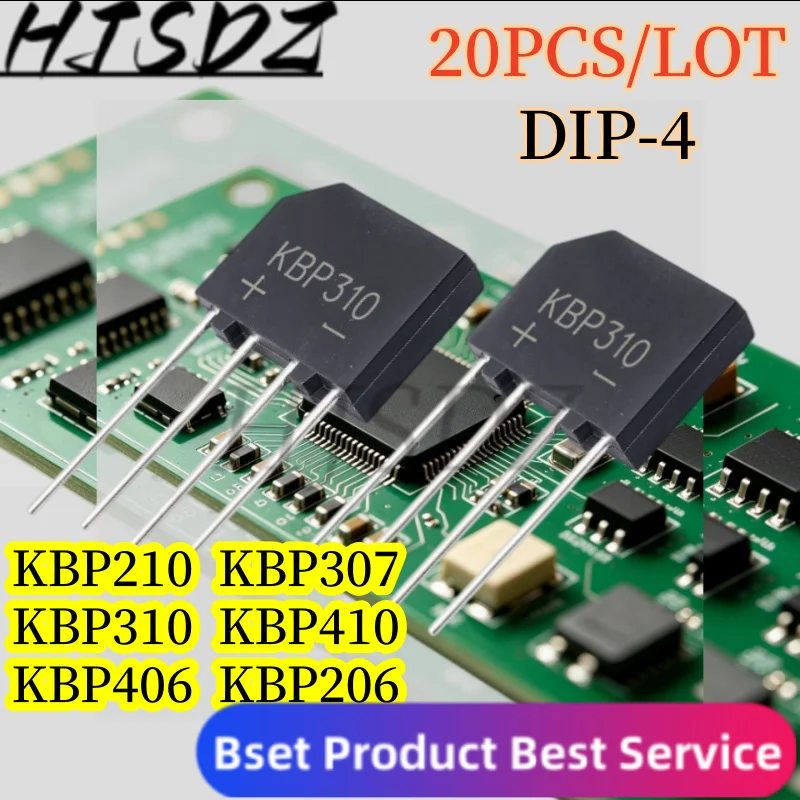 DIP-4 KBP310【20PCS/LOT】 KBP206 KBP210 KBP307 KBP310 3A KBP410 KBP406 4A Spot Goods