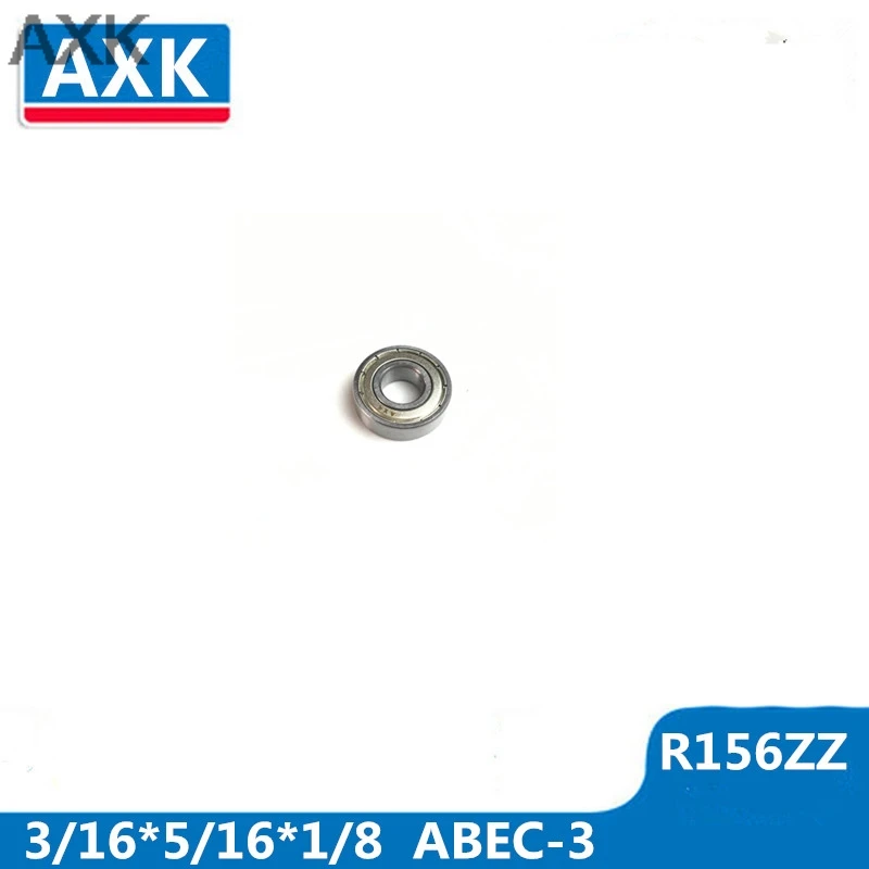 

AXK R156zz Bearing Abec-3(10pcs) 3/16"x5/16"x1/8" Inch Miniature R156 Zz Ball Bearings For Rc Models