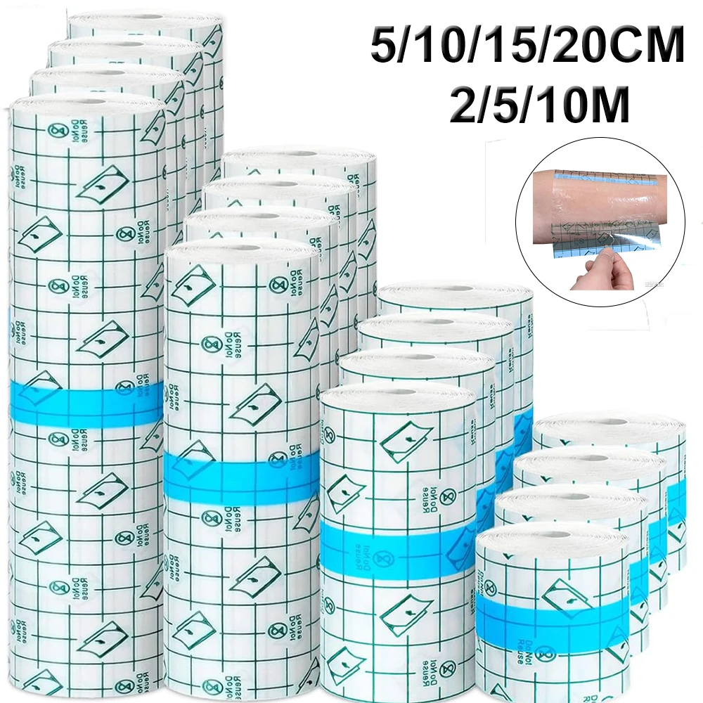 5/10/15/20CM Tattoo Film PU Tape Waterproof Protective Aftercare Bandage Adhesive Breathable Healing Repair Tattoo Accessories