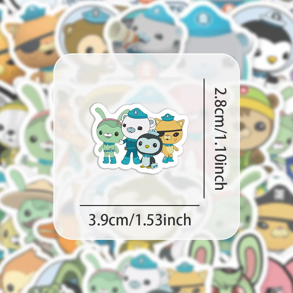 

100PCS Cute Barnacles Shellington Sticker Cartoon Fun Animation The Octonauts Doodle DIY Suitcase Helmet Guitar Bike Book Desk