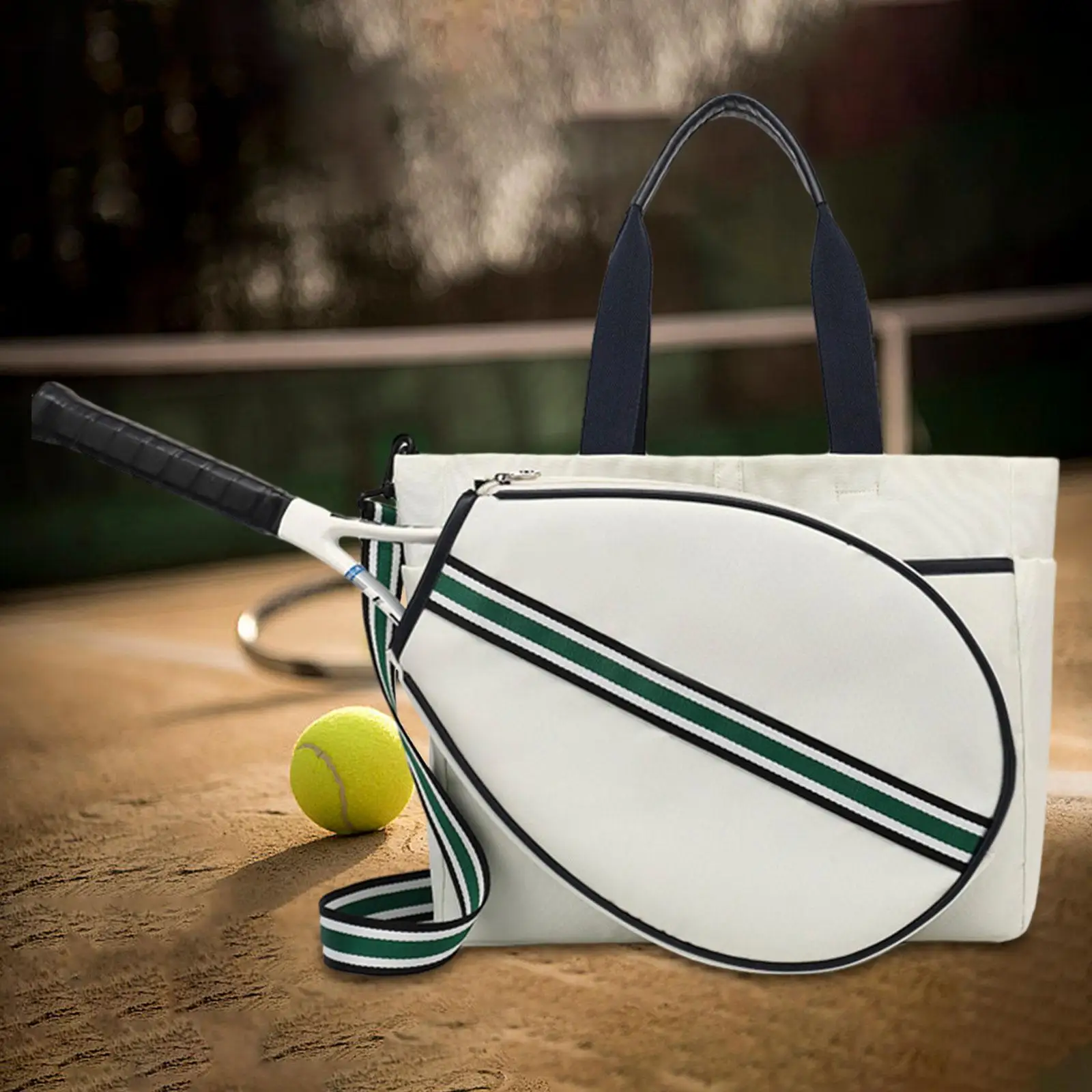 waterproof-canvas-tennis-racket-tote-multipurpose-sports-storage-bag-with-adjustable-strap-for-men-women-gym-hiking