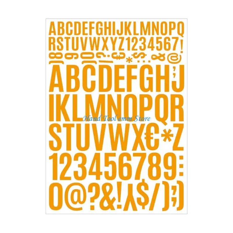 

H37F 12 листов наклейка с буквами и цифрами для вывесок, скрапбукинга, поделок и украшений, разноцветная наклейка с буквами и