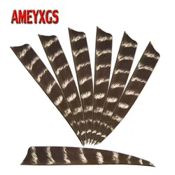 50pcs Archery Arrow Feathers 3/4/5 inch Natural Turkey Feather Left and Right Wing Fletching Hunting Shooting Arrow Accessories