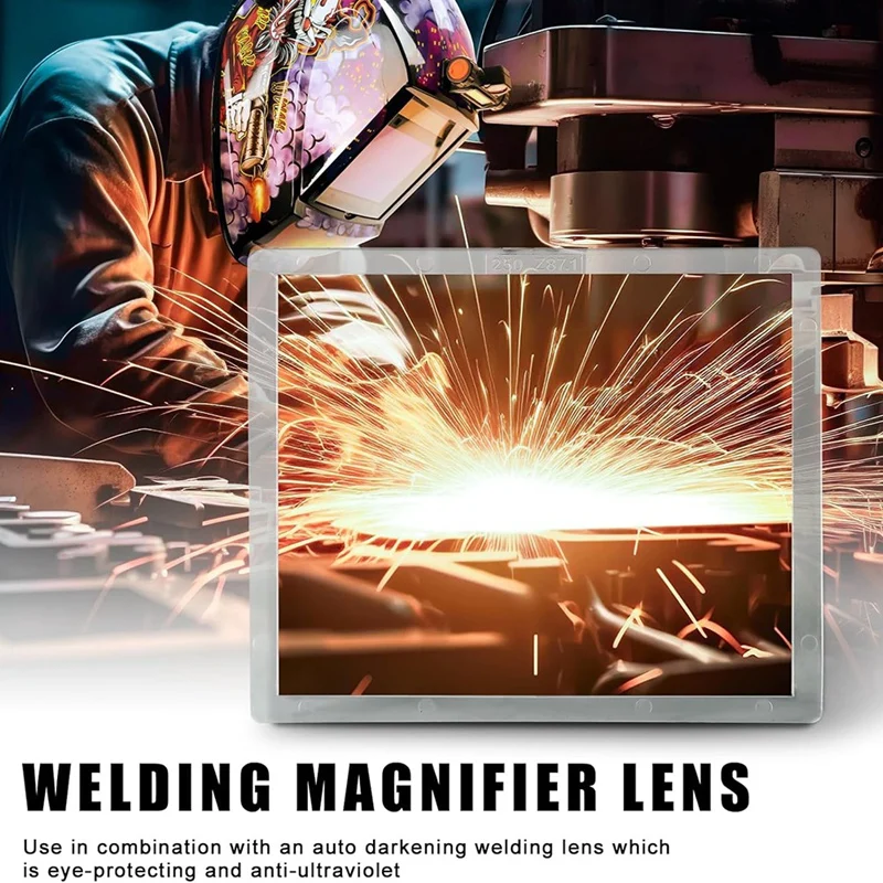 3PCS 3.54 X 4.25 Inch Magnification Welding Lens, 2.5 Cheater Lens Compatible With Most Welding Helmets