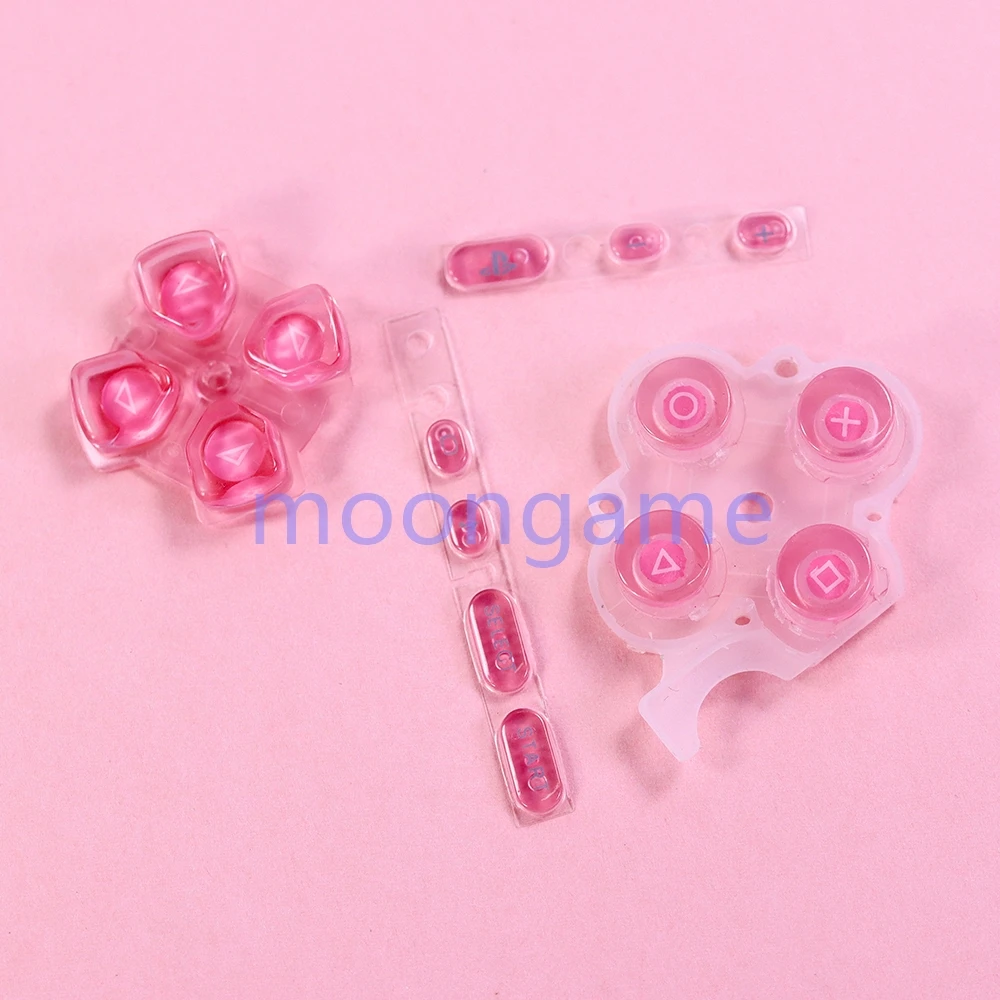 1 ชุดสําหรับ PSP 3000 เกมคอนโซลเปลี่ยนโปร่งใสชุดปุ่ม D-Pad เลือกปุ่มเริ่มต้นสําหรับ PSP3000 Repair Part