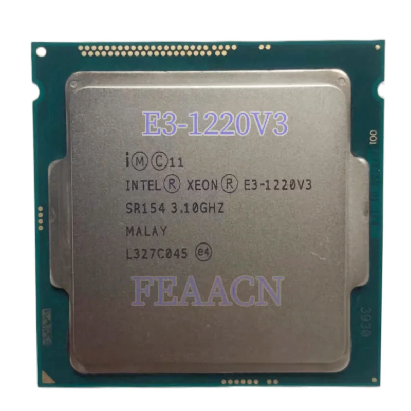 E3-1220V3 وحدة المعالجة المركزية إنتل زينون 3.1GHz 8MB 22nm 80 واط LGA 1150 رباعية النواة E3-1220V3