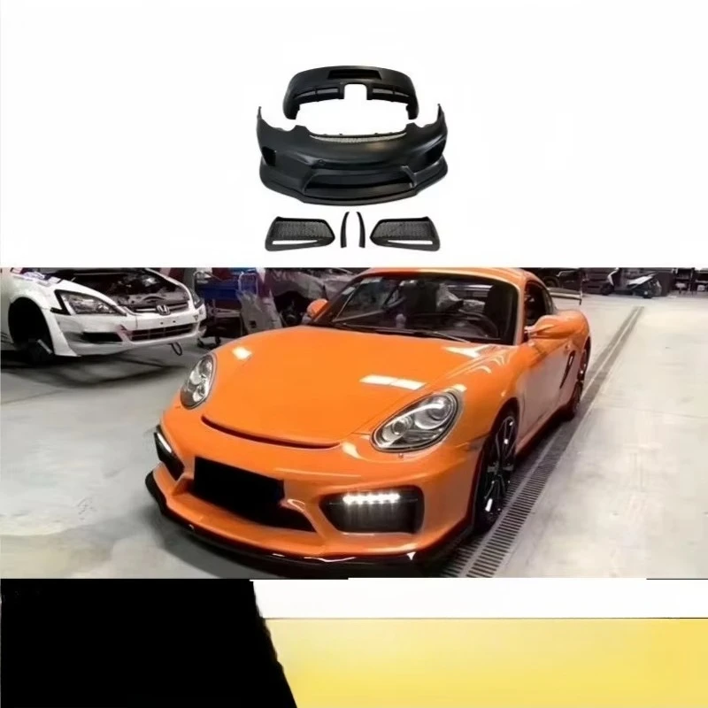Suitable for 987.1 Upgraded GT4 Fiberglass Material Large Surround Car Accessories Complete Set of Body Kit