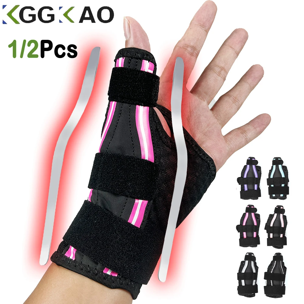1/2PCS Thumb Brace Right/Left Hand, Wrist Spica Splint Hand Brace for Arthritis Pain and Support, Ergonomical Thumb Stabilizer