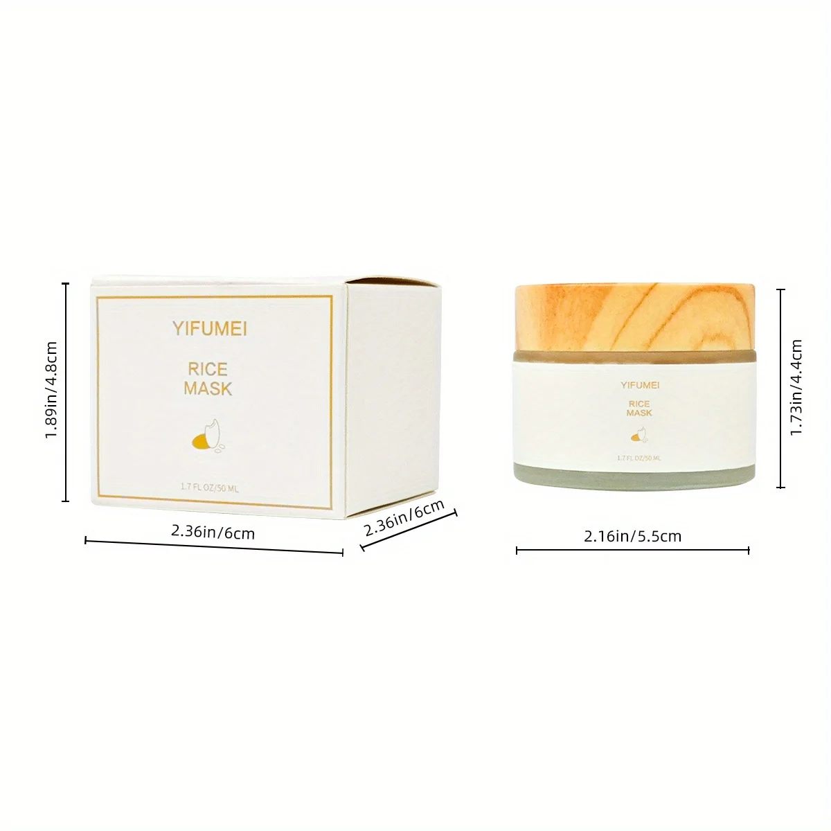 YIFUMEI Rice Mask Replenishment Moisturizing Fade Dark Spot Repair Sensitive Skin Shrink Pore Hydrating Mask Korean Skin Care