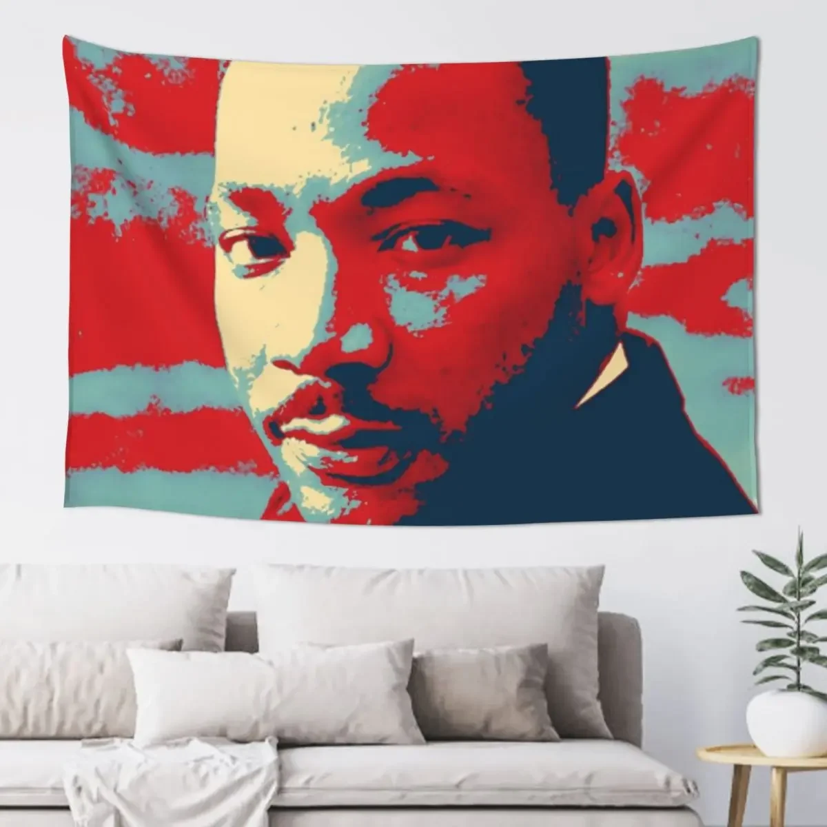 

Popart Martin Luther King Tapestry Bedroom Decorations Art Mural Tapestry