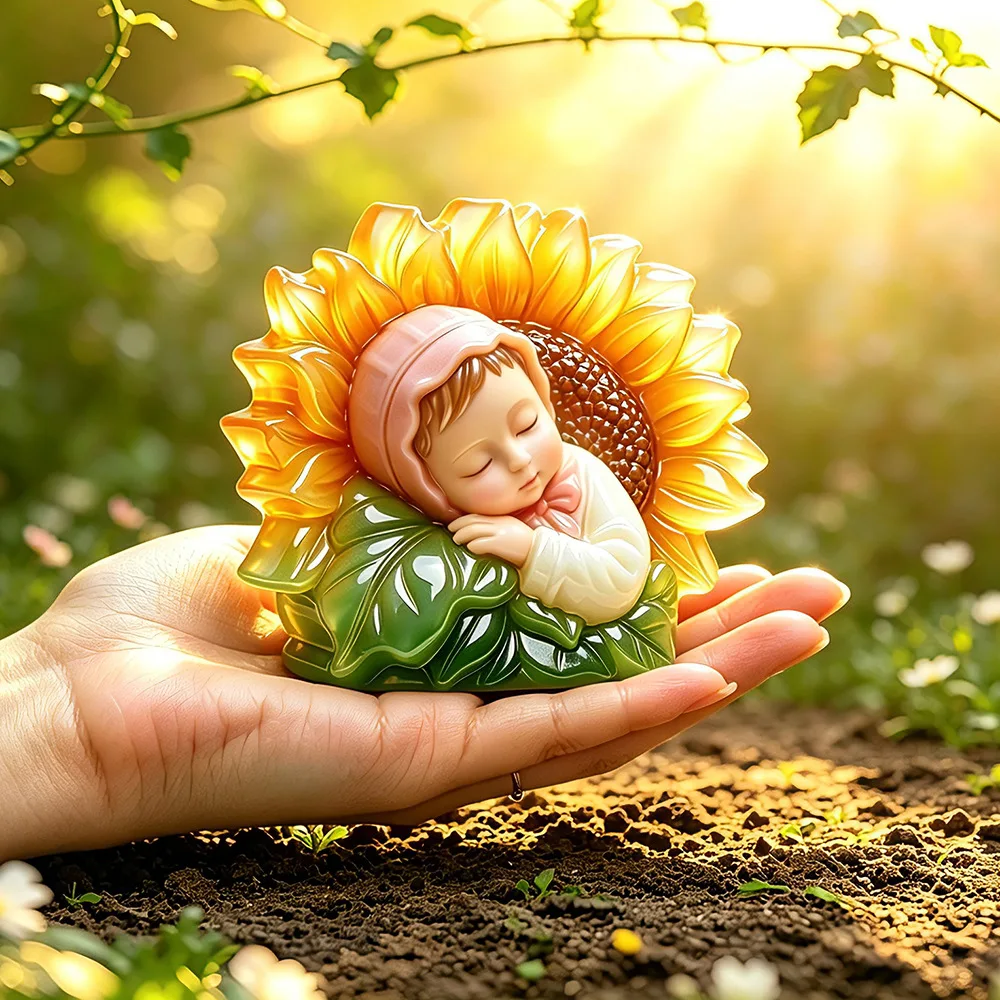 

Sunflower Baby Handmade Soap Mold Diy Candle Soap Diffuser Plaster Car Decoration Flower Silicone Mold Baking Accessories