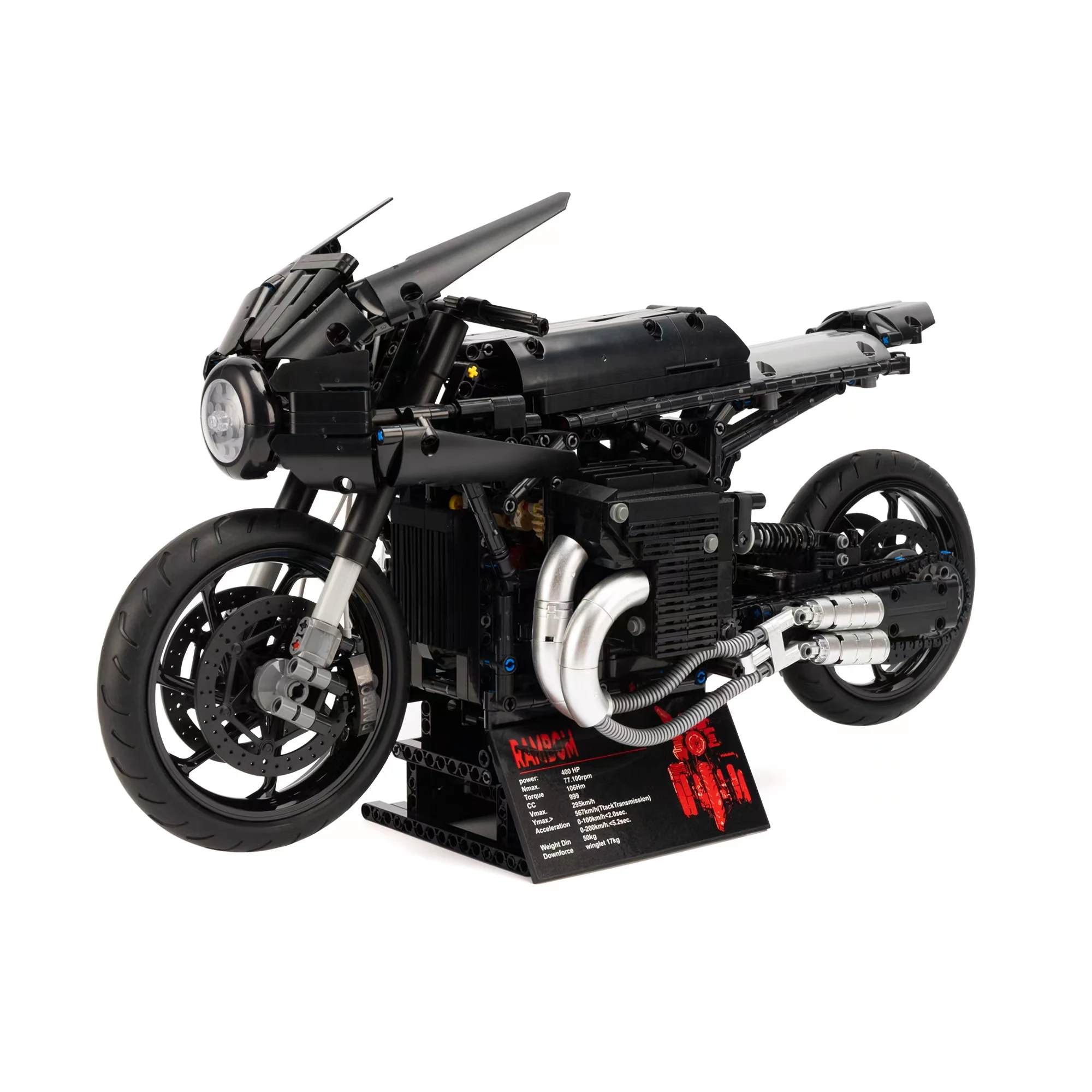 

Moc Bricks Enthusiast Bat Motorcycle Building Block 1:5 Model Children's Puzzle Assembly Particle Boy Toys Gifts High-Tech City